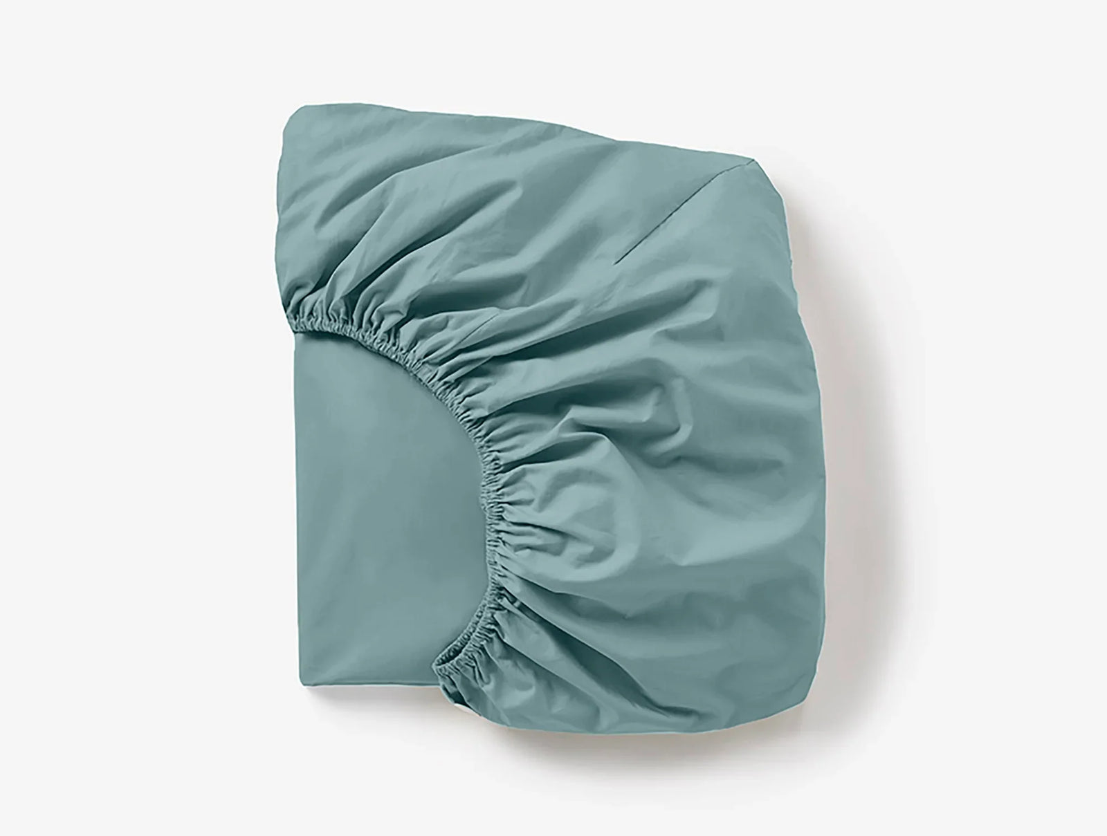 Coyuchi California King Pacific Blue Cloud Soft Organic Sateen Fitted Sheet