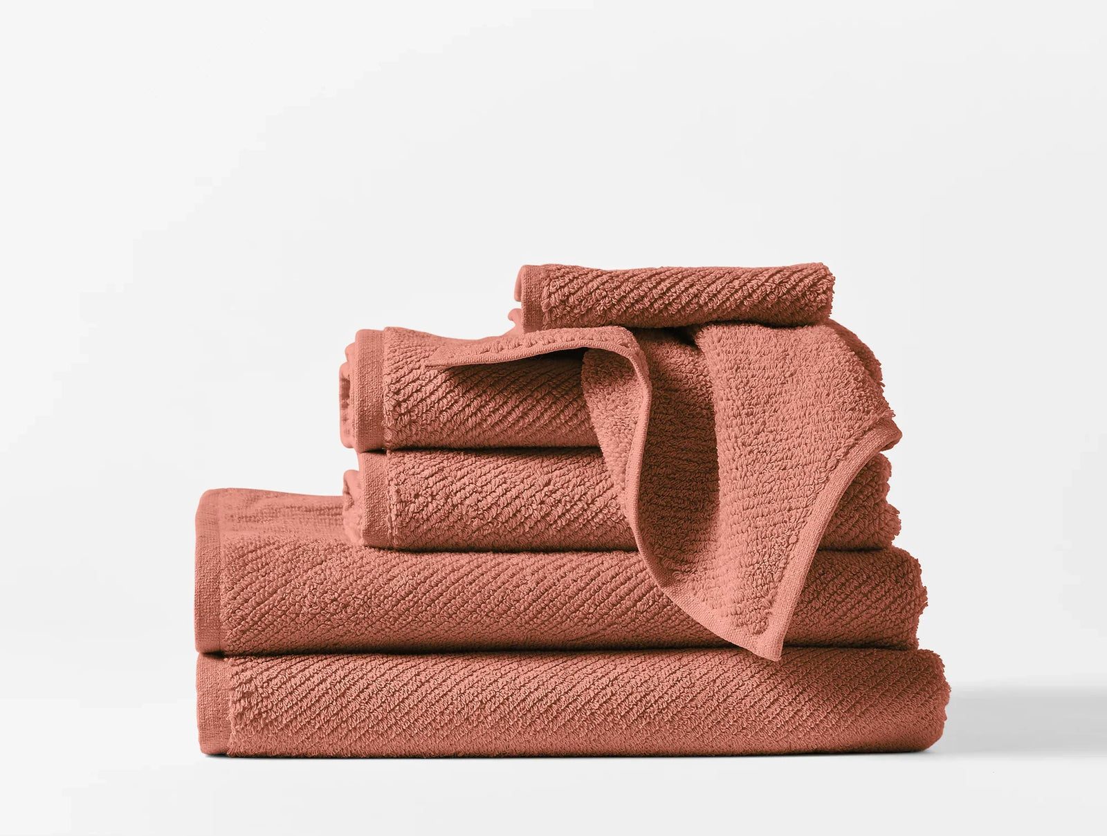 Coyuchi Towel Set - 6 Sedona Air Weight Organic Towels & Bath Mats