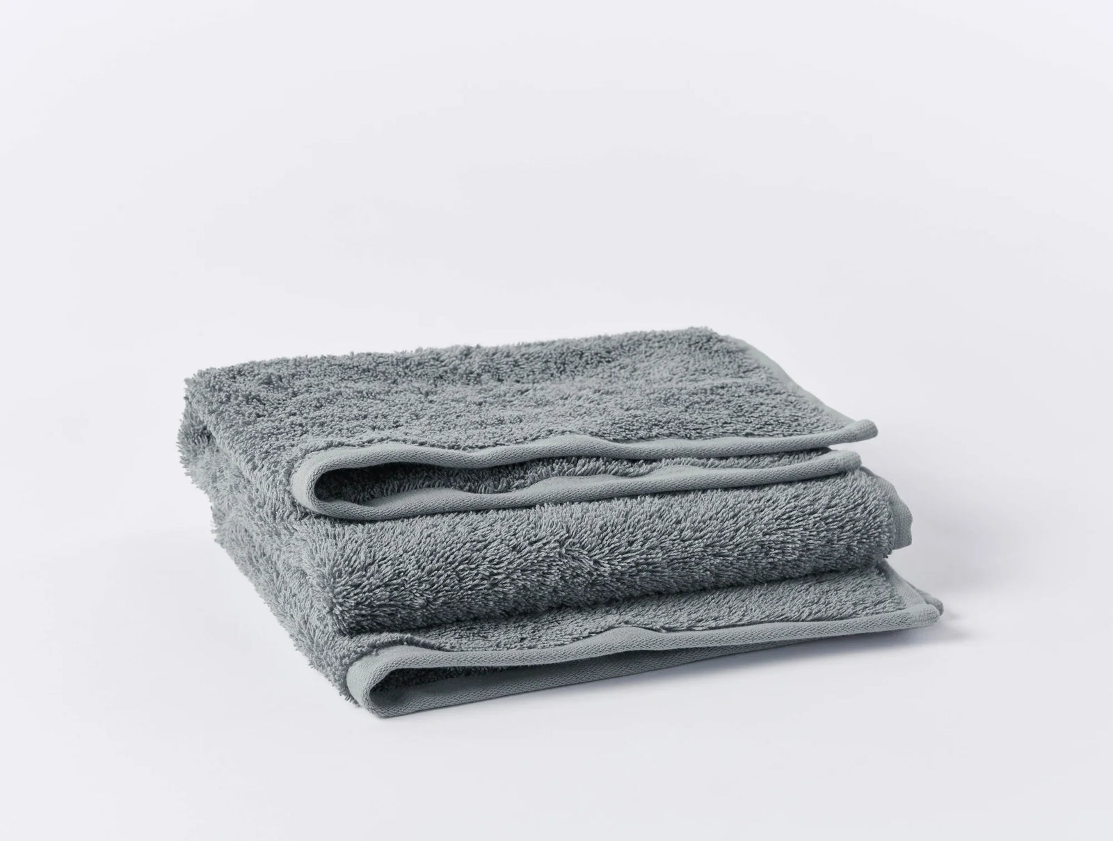 Coyuchi Hand Towel Fossil Cloud Loom Organic Towels & Bath Mat