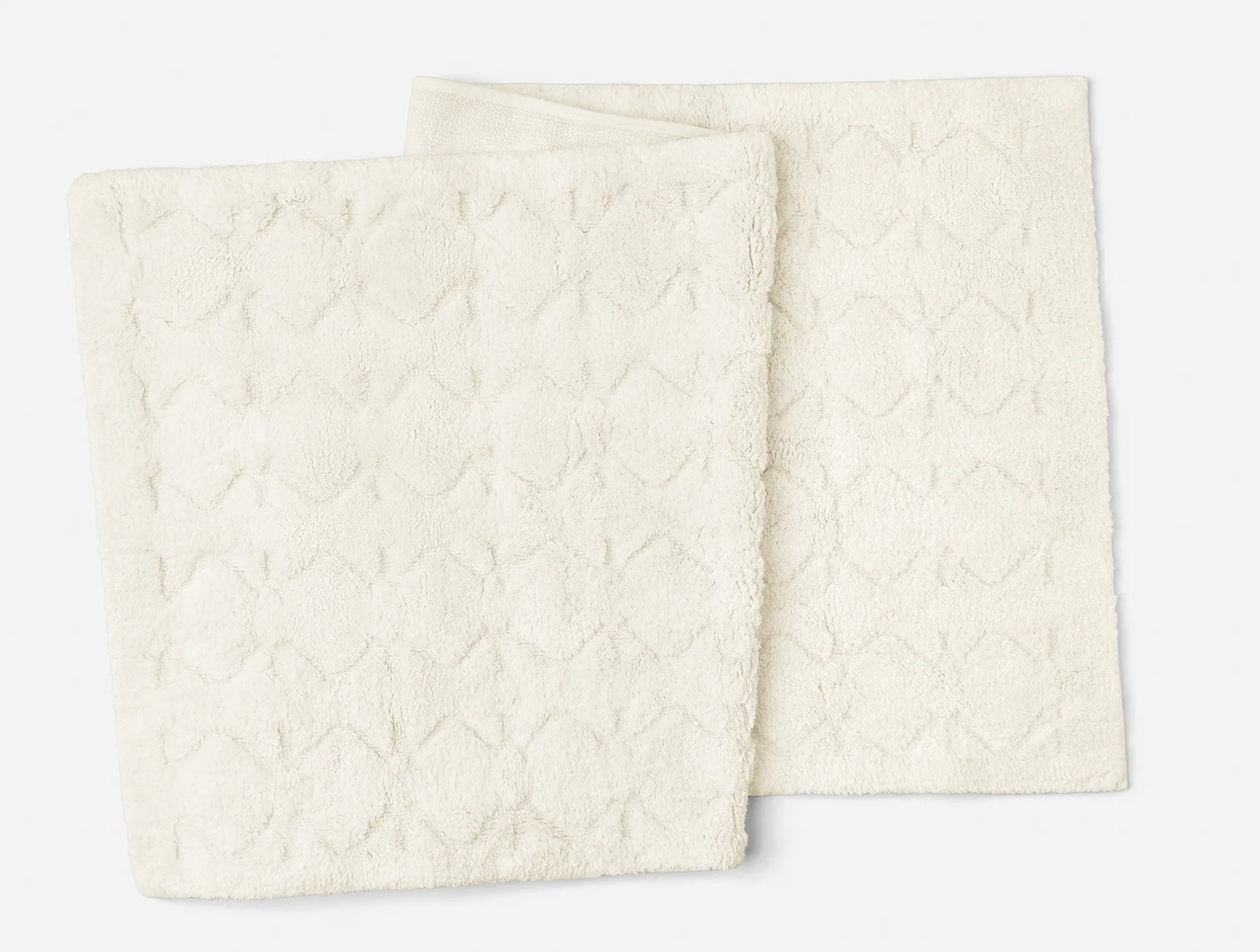 Coyuchi Runner 30"x72" Undyed Diamond Shag Organic Bath Rug
