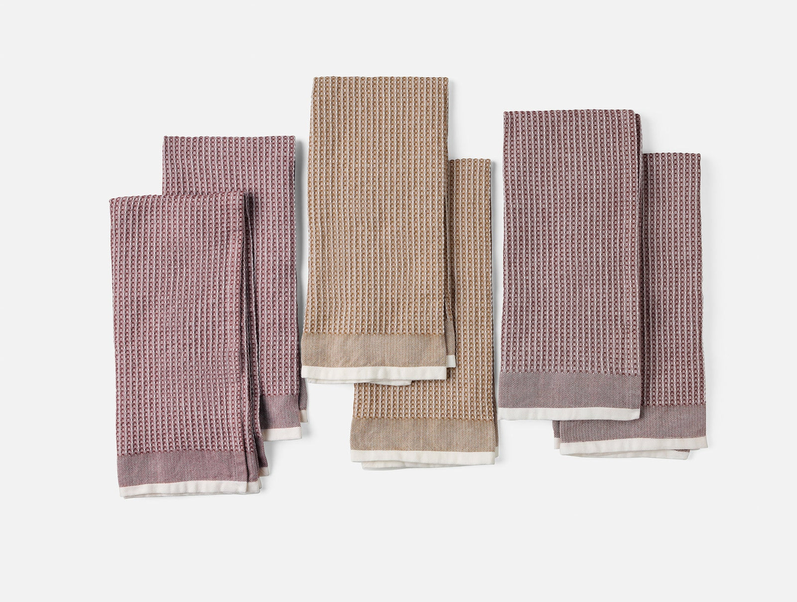 Coyuchi Autumn Organic Waffle Kitchen Towels, Set of 6
