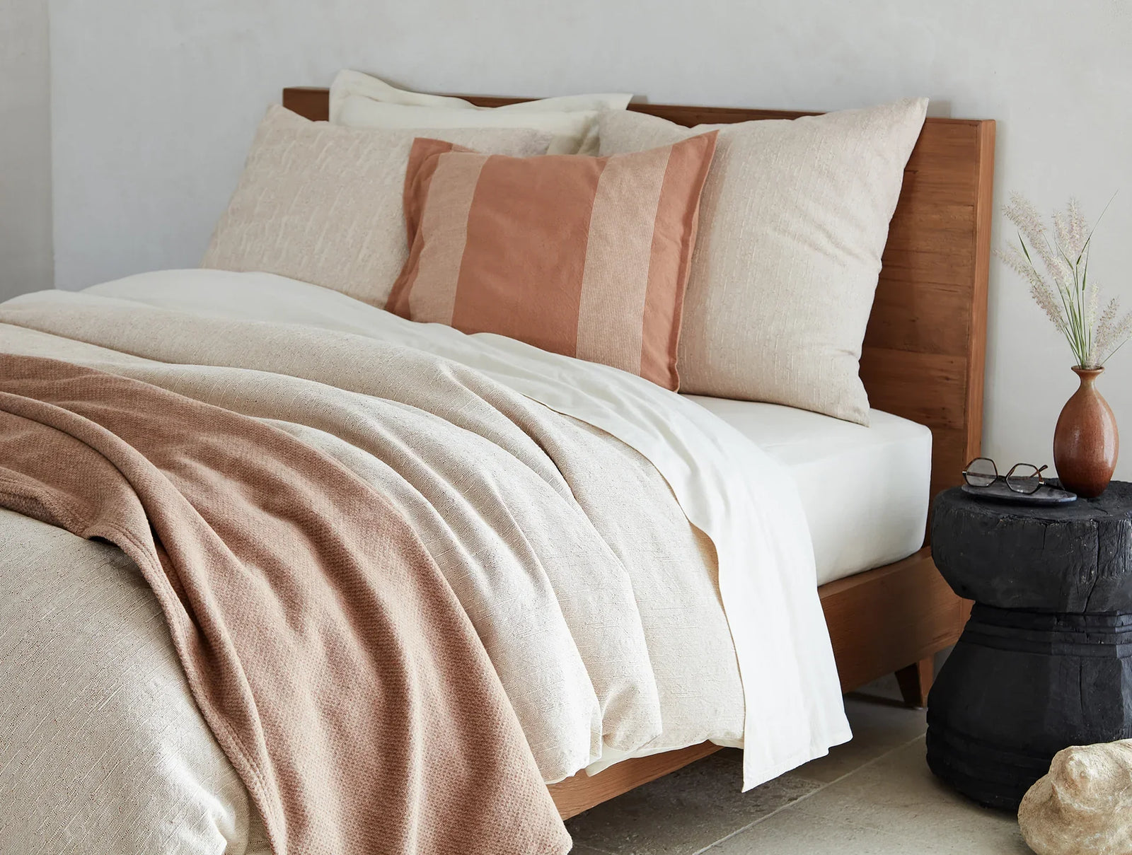 Coyuchi Sequoia Washable Organic Cotton & Wool Blanket