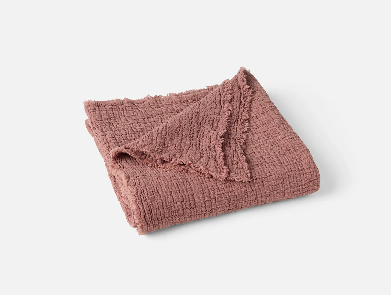 Coyuchi Baby Plum Blossom Topanga Organic Matelasse Blanket