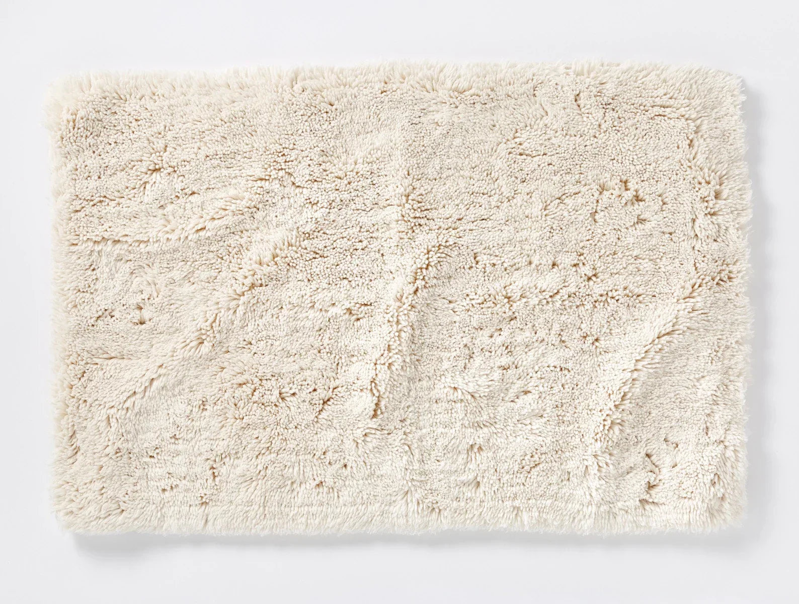 Coyuchi Undyed Shag Organic Bath Rug