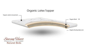 Soaring Heart Organic Latex Topper - 3"