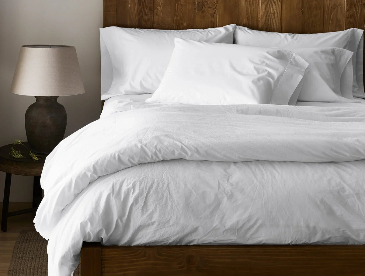 Coyuchi Refined Organic Percale Duvet Cover