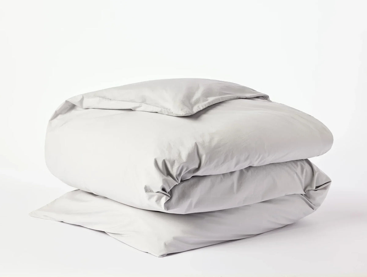 Coyuchi Seal Refined Organic Percale Duvet Cover