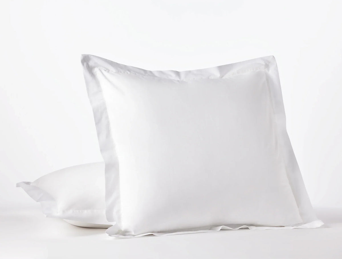 Coyuchi Euro Sham Alpine White Refined Organic Percale Duvet Cover