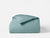 Coyuchi Pacific Blue Refined Organic Percale Duvet Cover
