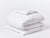 Coyuchi Full Queen Alpine White Refined Organic Percale Duvet Cover