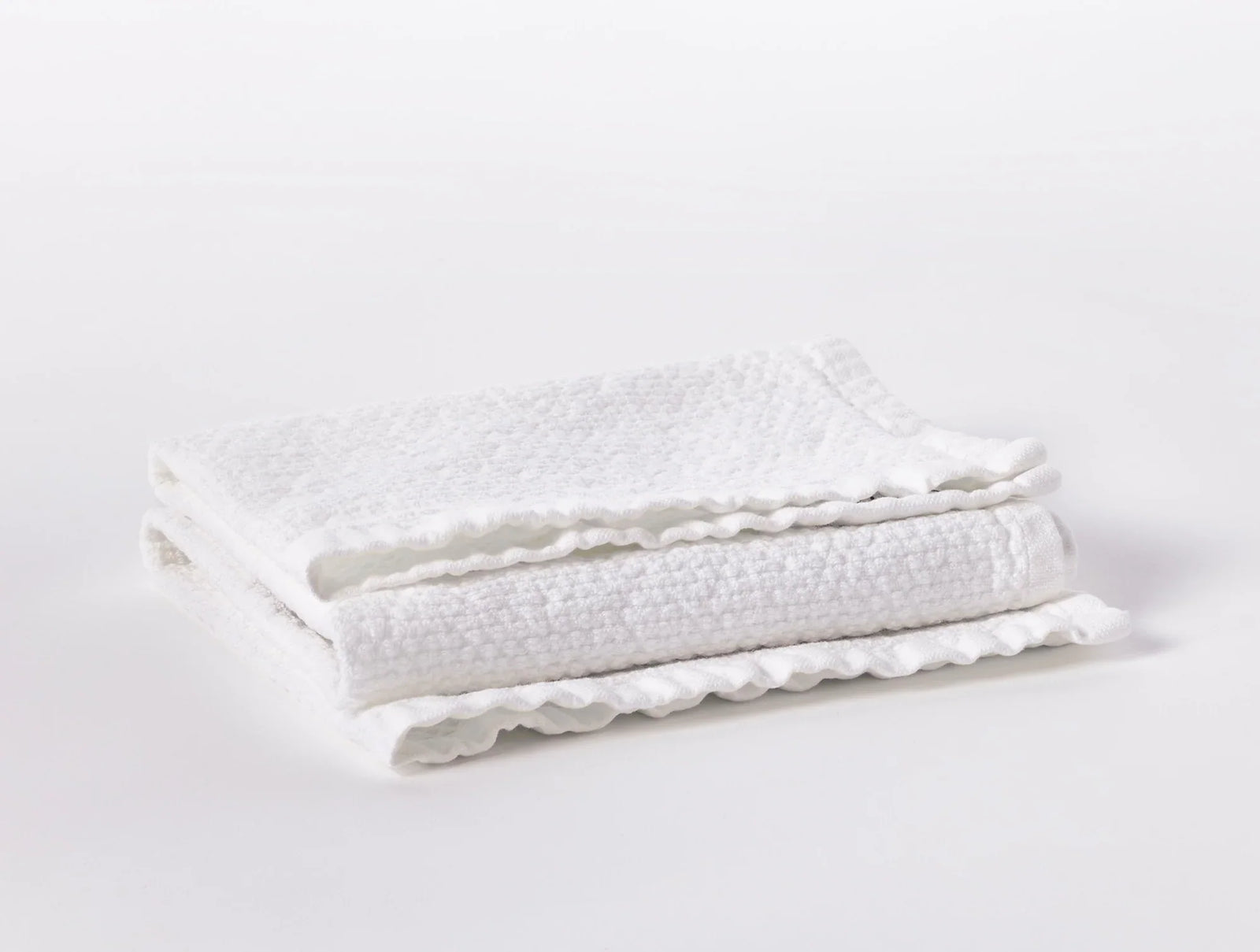Coyuchi Guest Towel Alpine White Adriatic Organic Towels
