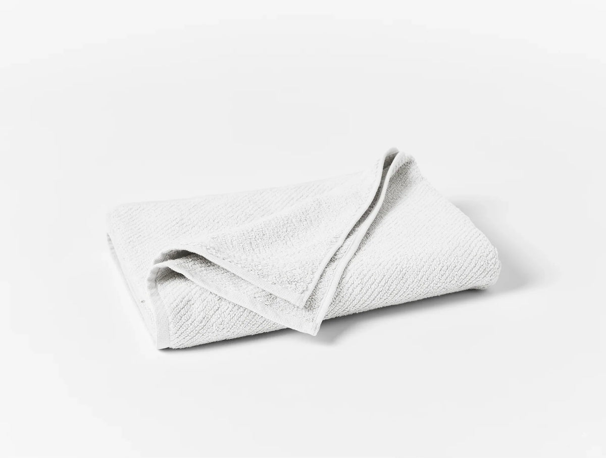 Coyuchi Guest Towel Alpine White Air Weight Organic Towels &amp; Bath Mats