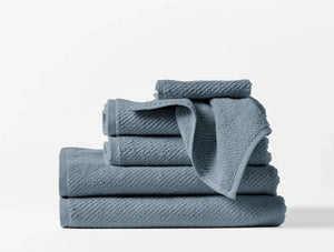 Coyuchi Towel Set - 6 Gulf Air Weight Organic Towels & Bath Mats