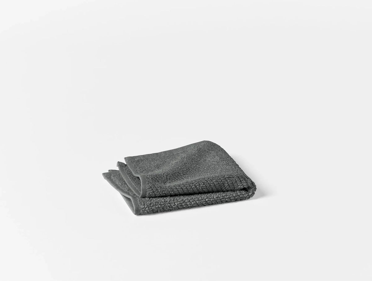 Coyuchi Wash Cloths - Set of 6 Shadow Air Weight Organic Towels &amp; Bath Mats