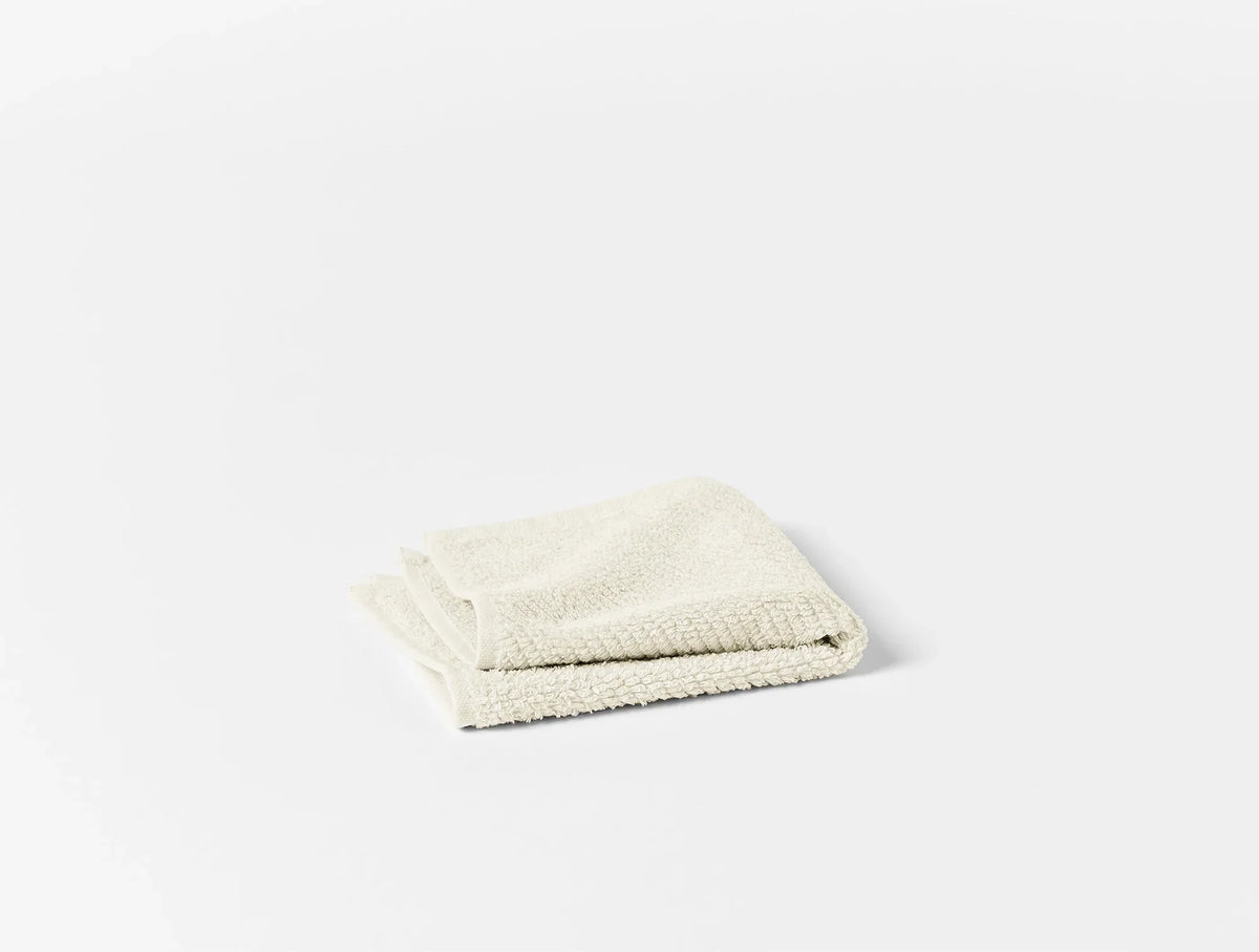 Coyuchi Wash Cloths - Set of 6 Undyed Air Weight Organic Towels &amp; Bath Mats