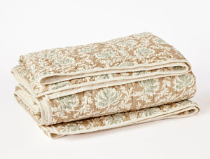 Coyuchi Fawn w Juniper Robles Handstitched Organic Quilt