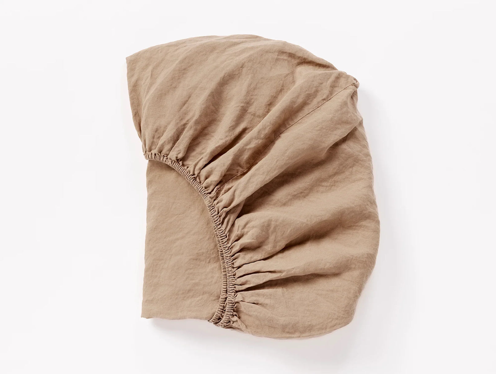 Coyuchi Full Doe Organic Relaxed Linen Fitted Sheet