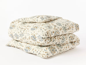 Coyuchi Flora Organic Print Duvet Cover
