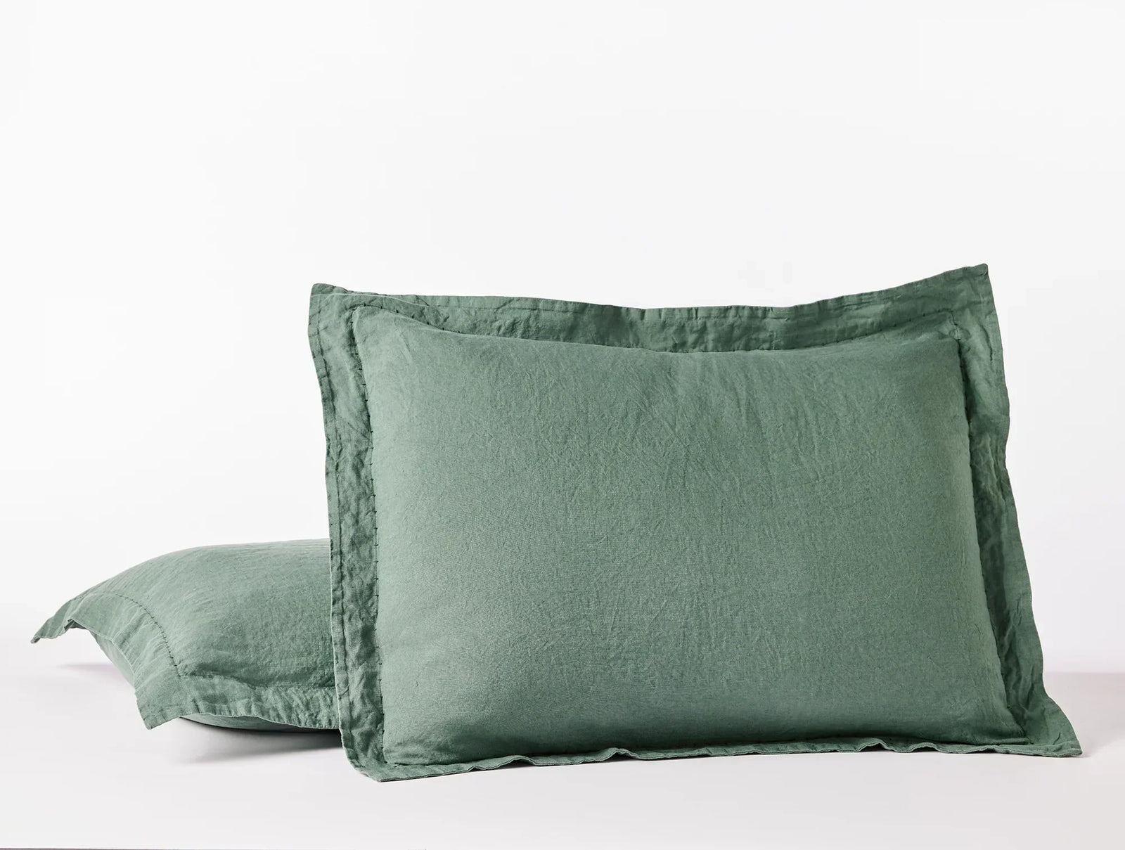 Coyuchi Standard Sham Juniper Organic Relaxed Linen Duvet Cover