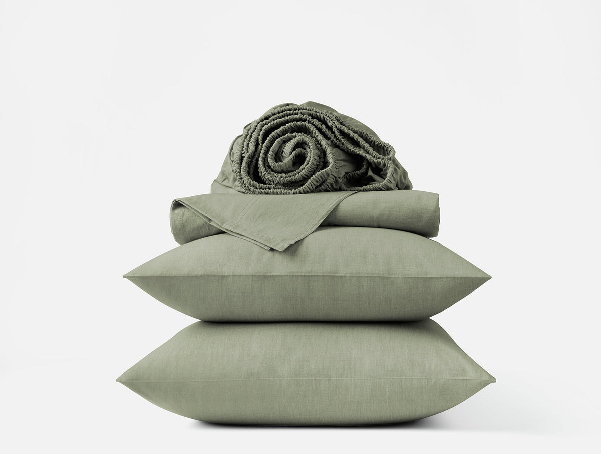 Coyuchi Organic Crinkled Percale™ Sheet Set