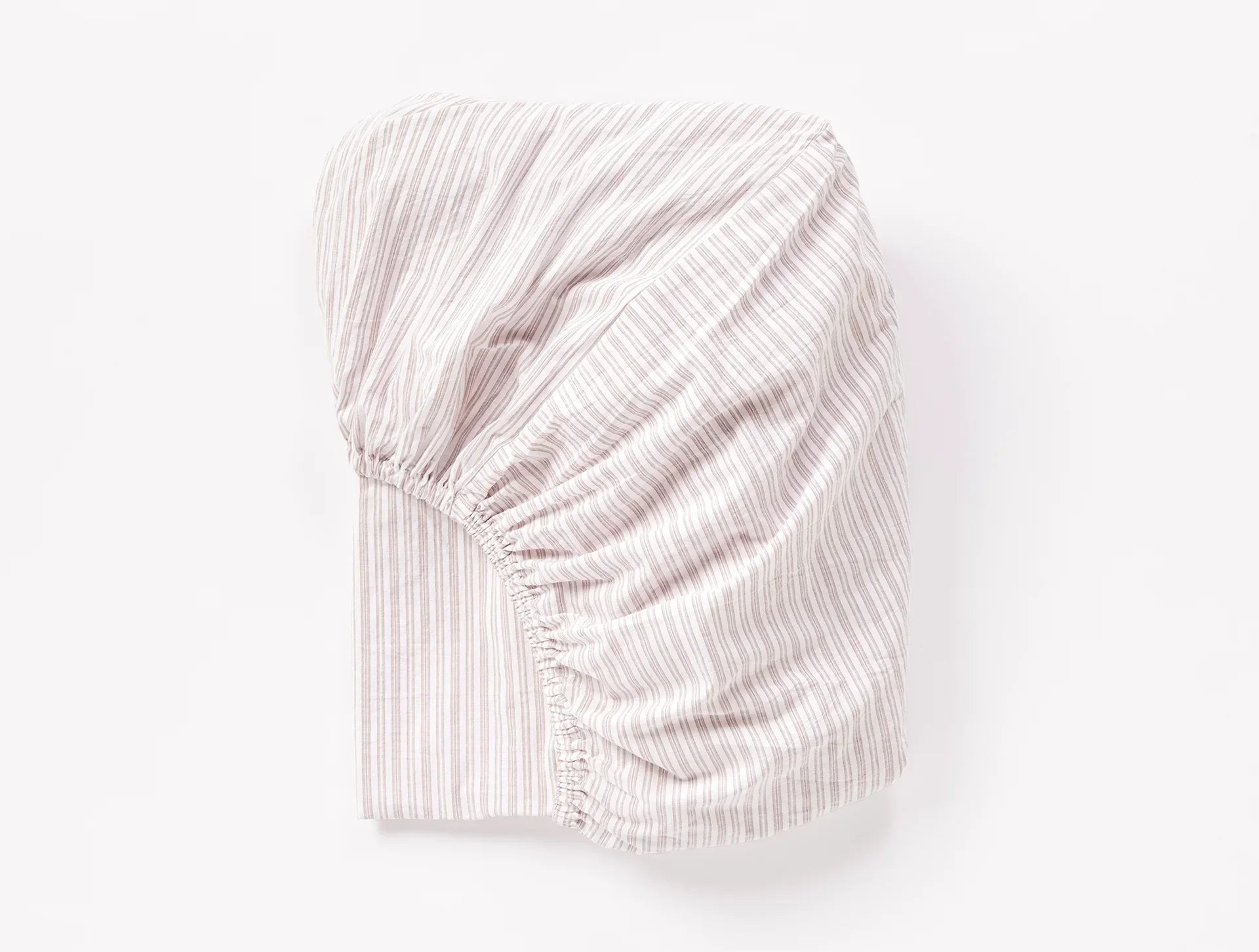 Coyuchi Organic Crinkled Percale Fitted Sheet