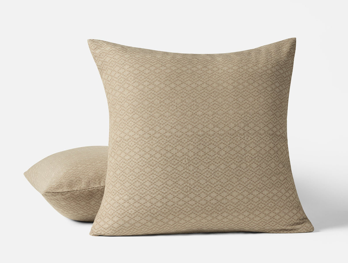 Coyuchi Sham - Euro Walnut Capitola Organic Duvet Cover