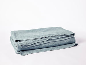 Coyuchi Lagoon Cascade Organic Matelasse Blanket