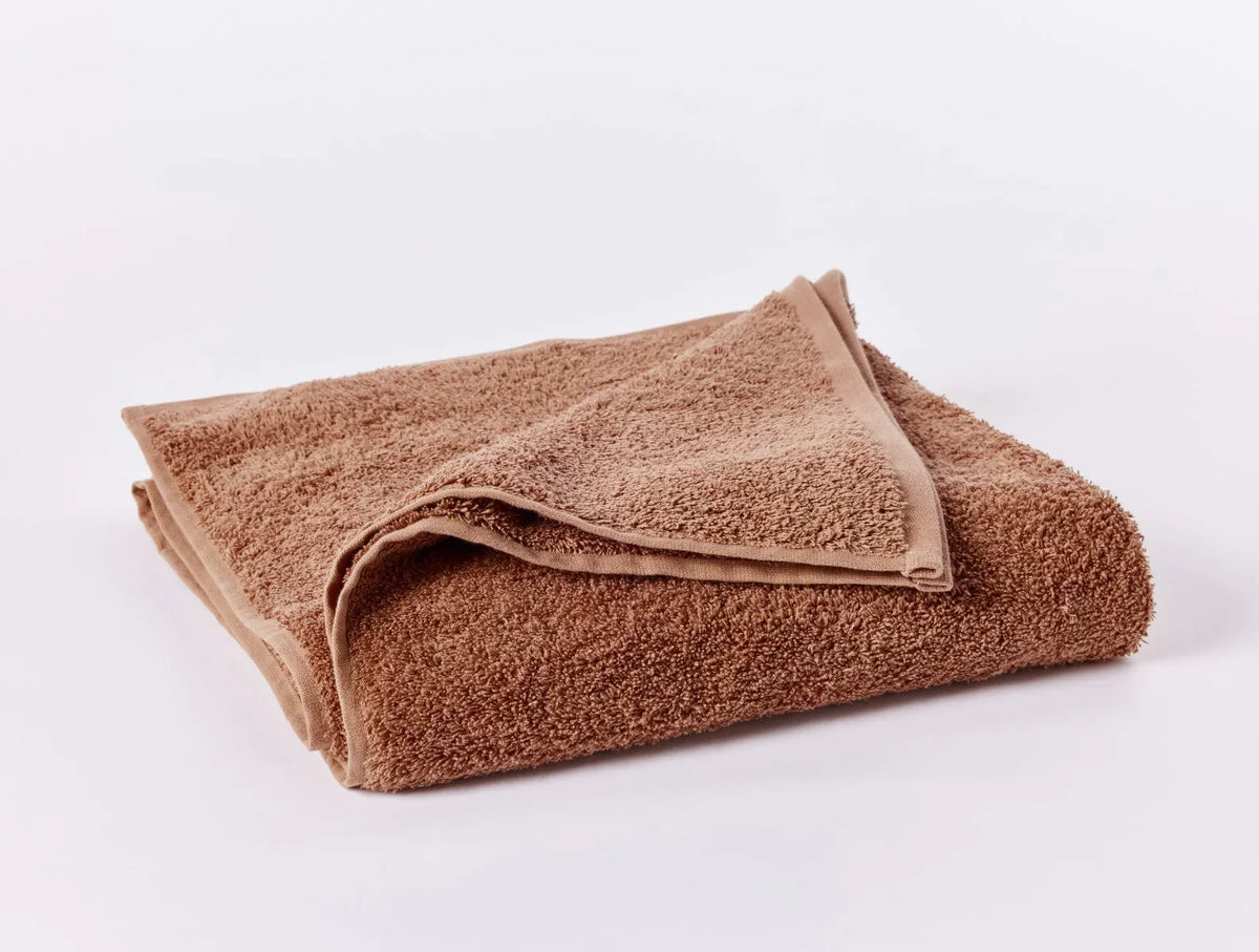 Coyuchi Praline Cloud Loom Organic Towels &amp; Bath Mat