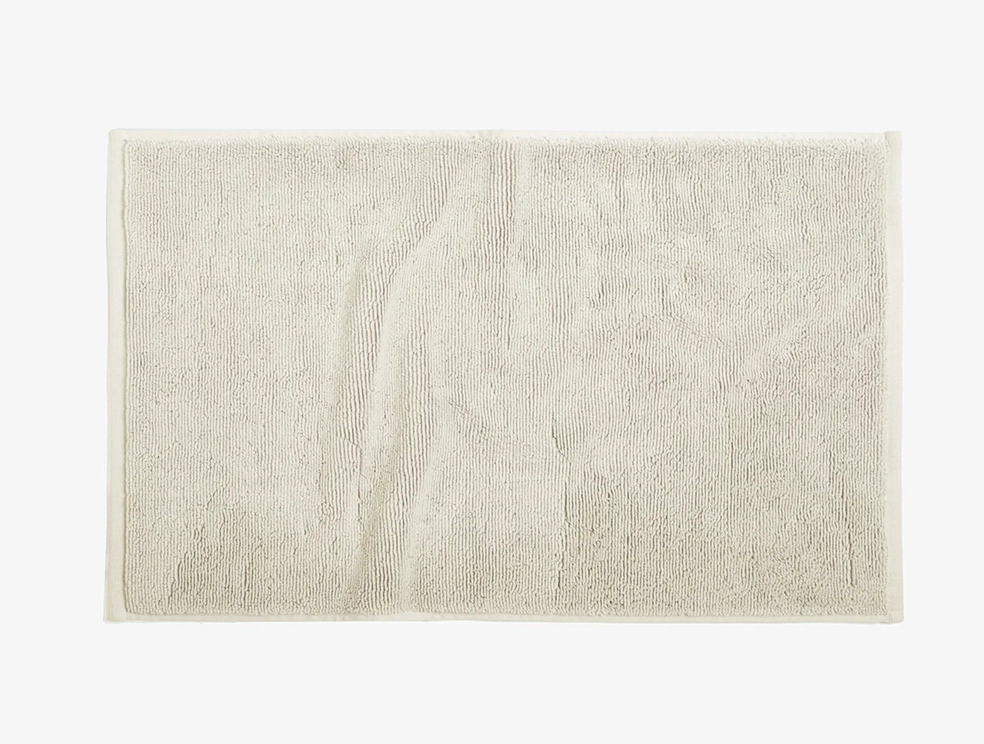Coyuchi Bath Mat 19" x 32" Undyed Cloud Loom Organic Towels & Bath Mat