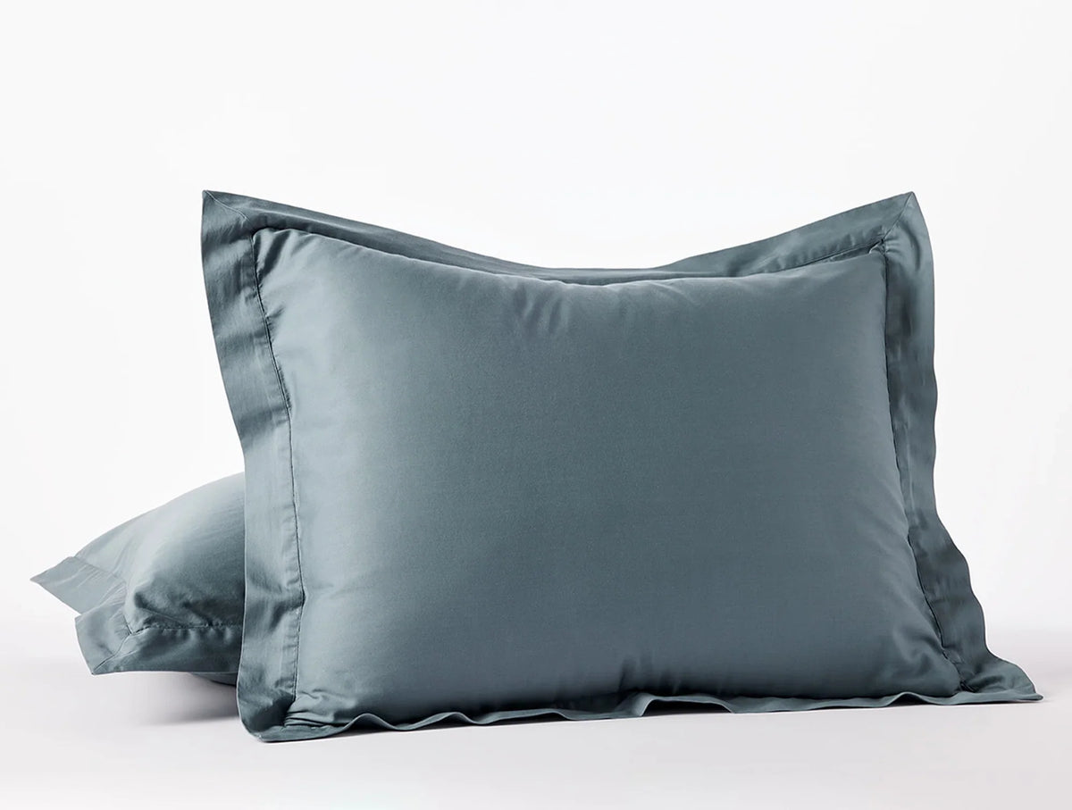 Coyuchi Standard Shams Gulf Cloud Soft Organic Sateen Duvet Cover