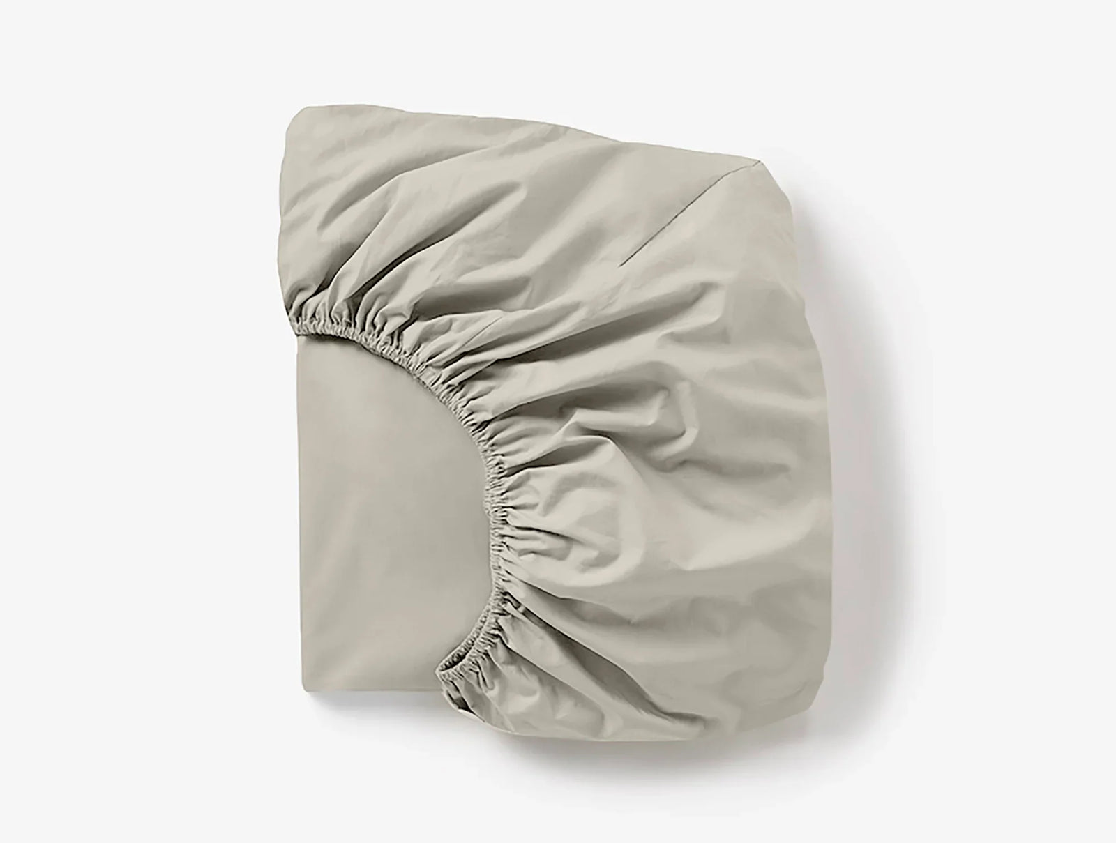 Coyuchi King Stone Cloud Soft Organic Sateen Fitted Sheet
