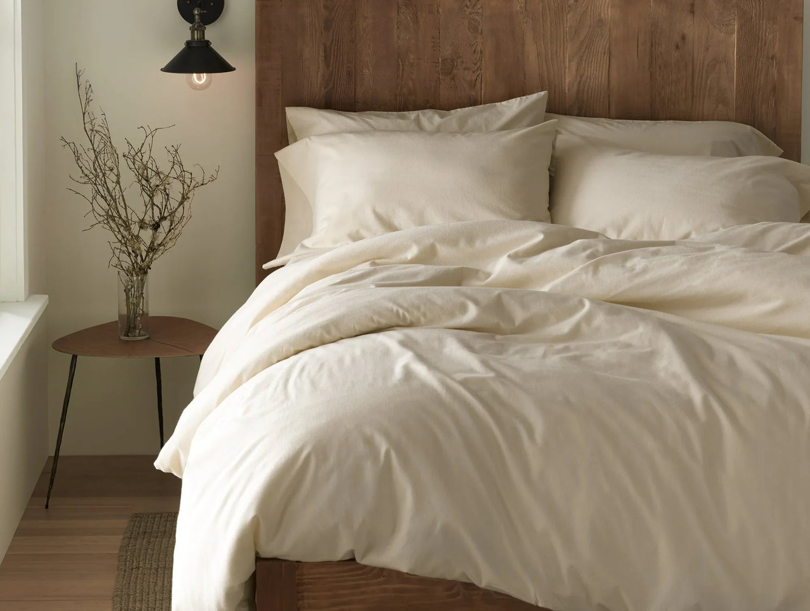 Coyuchi Sham - Standard Undyed Cloud Brushed Organic Flannel Duvet Cover