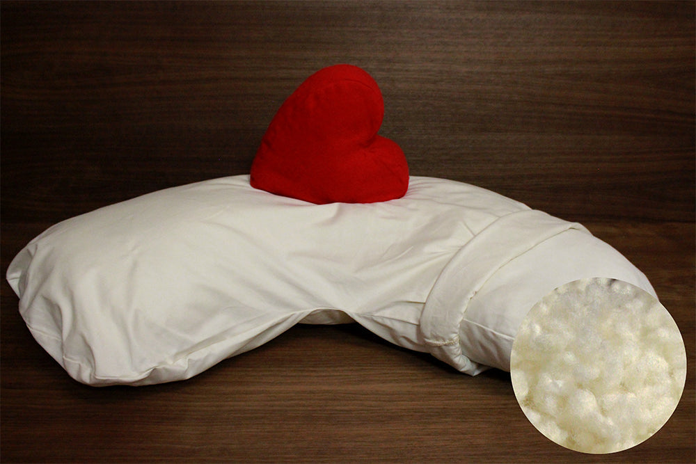 Soaring Heart Natural Beds Wool Bolus Side Dreamer Pillow