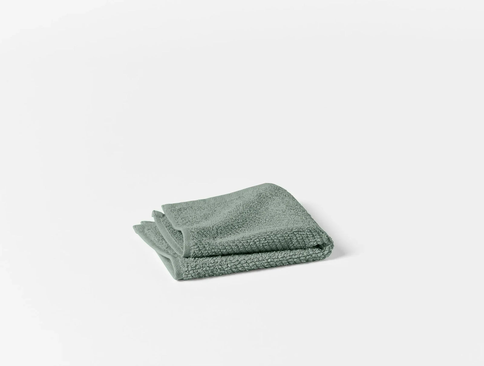 Coyuchi Wash Cloths - Set of 6 Sage Air Weight Organic Towels & Bath Mats