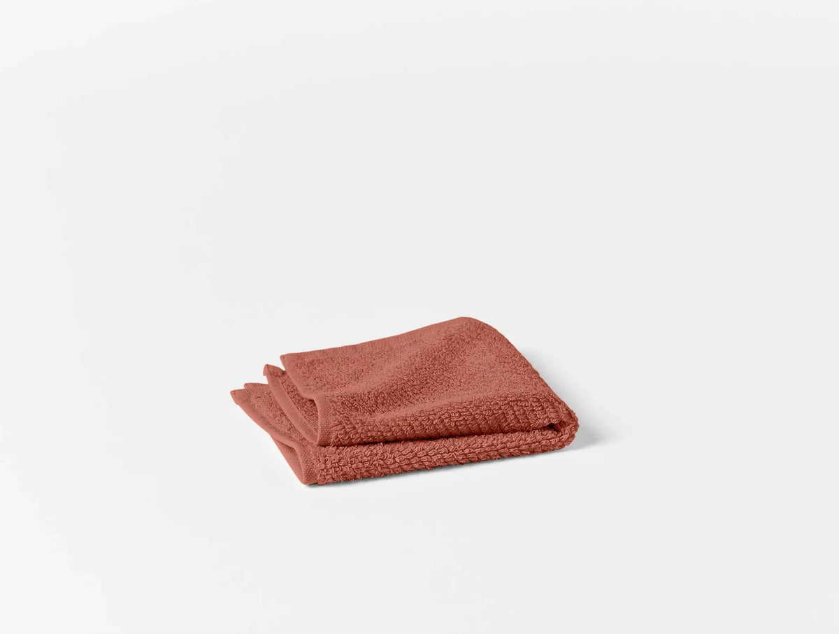 Coyuchi Wash Cloths - Set of 6 Sedona Air Weight Organic Towels &amp; Bath Mats