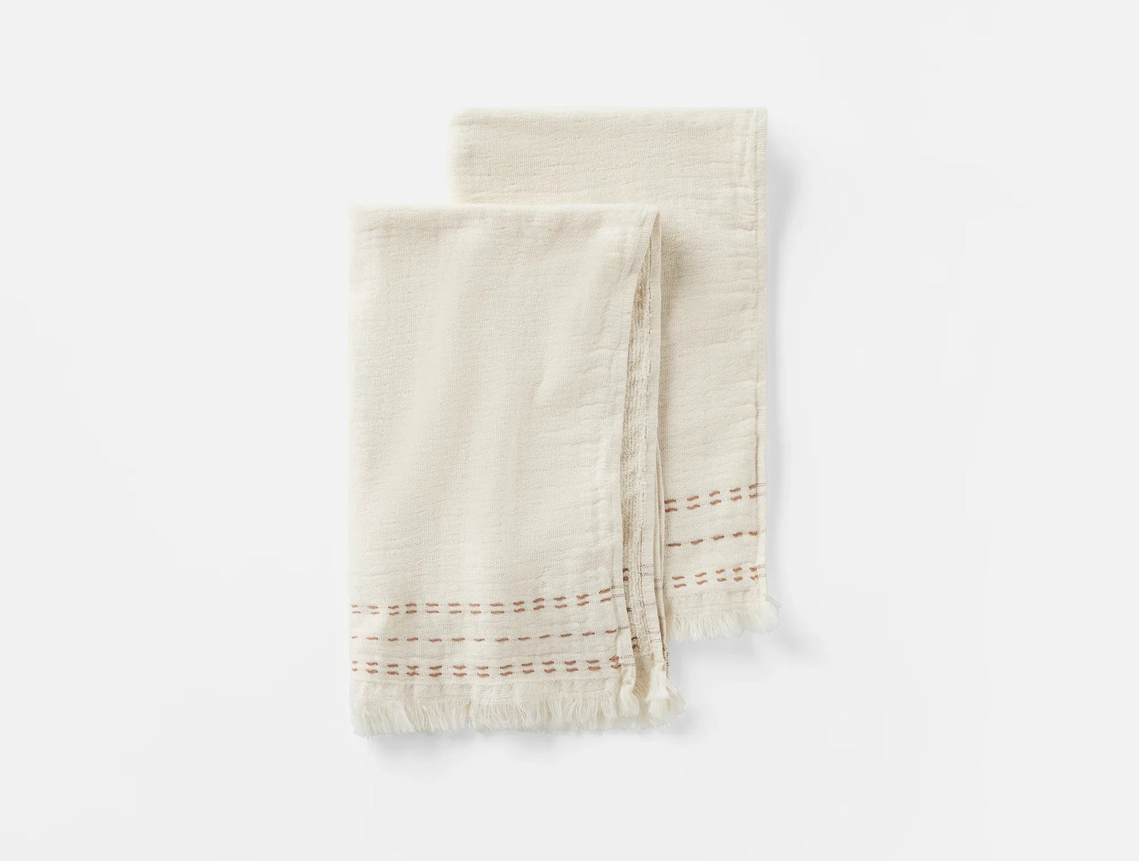 Coyuchi Undyed w Praline Alder Organic Hand Towel, Set of 2