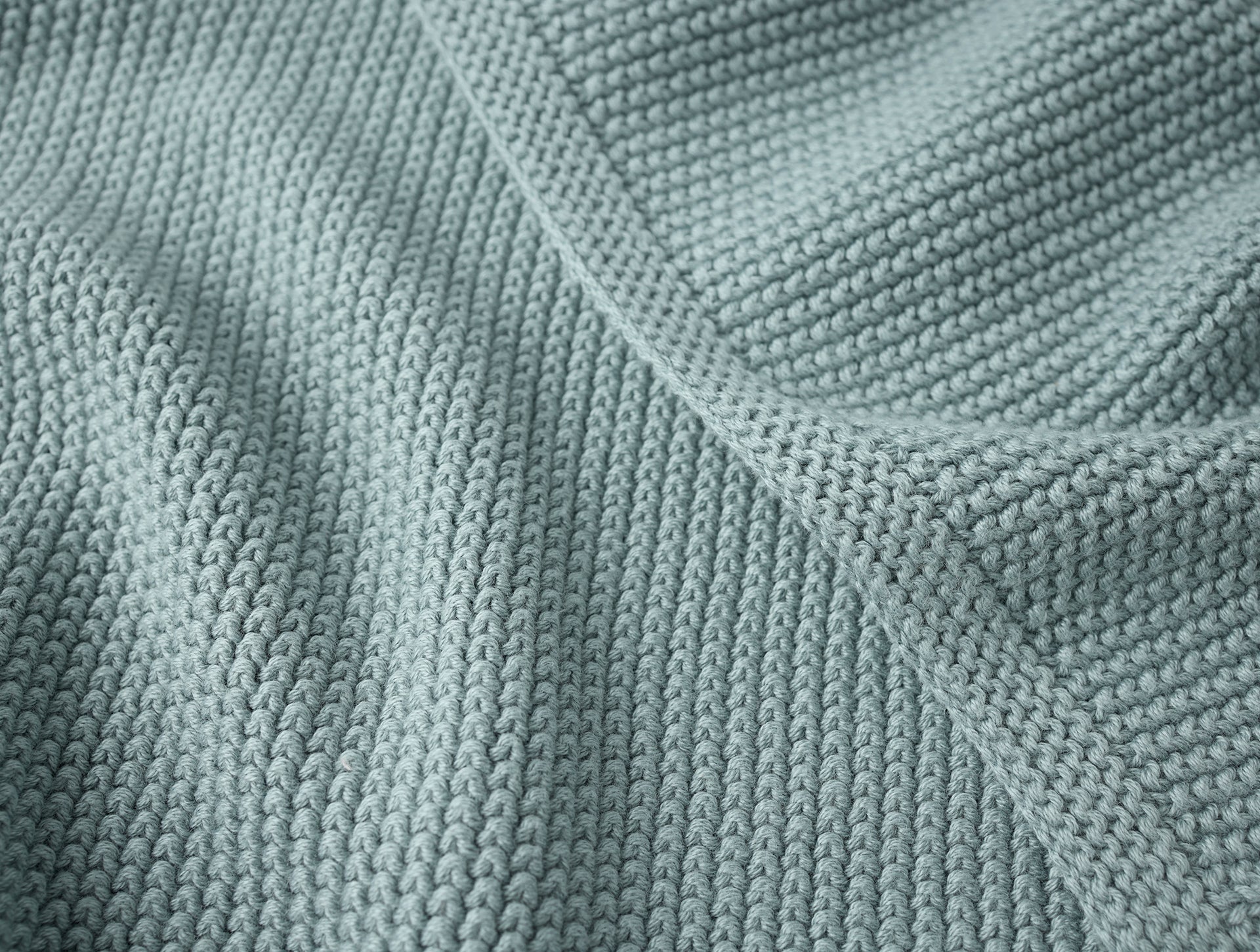 Coyuchi Lagoon Arroyo Organic Knit Baby Blanket