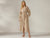 Coyuchi Camel Heather Women's Cloud Brushed Organic Flannel Robe
