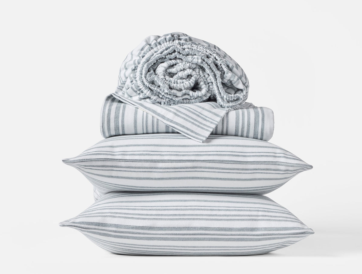 Coyuchi Cloud Brushed Organic Flannel Sheet Set