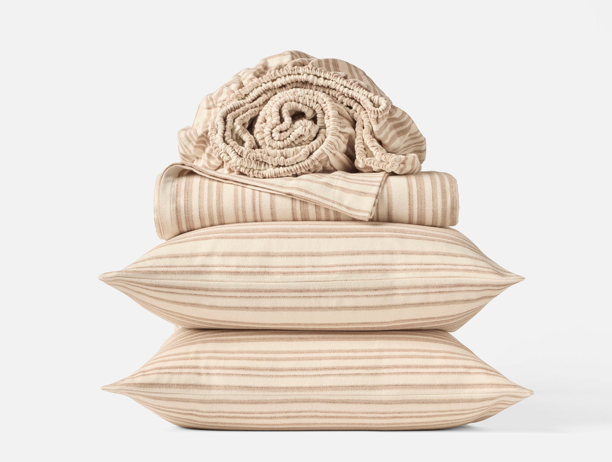 Coyuchi Cloud Brushed Organic Flannel Sheet Set