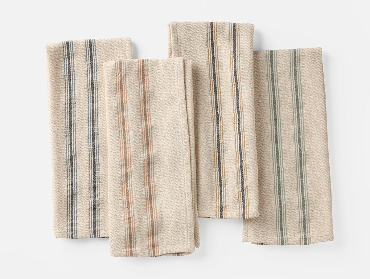 Coyuchi Hayes Organic Kitchen Towels, Set of 4