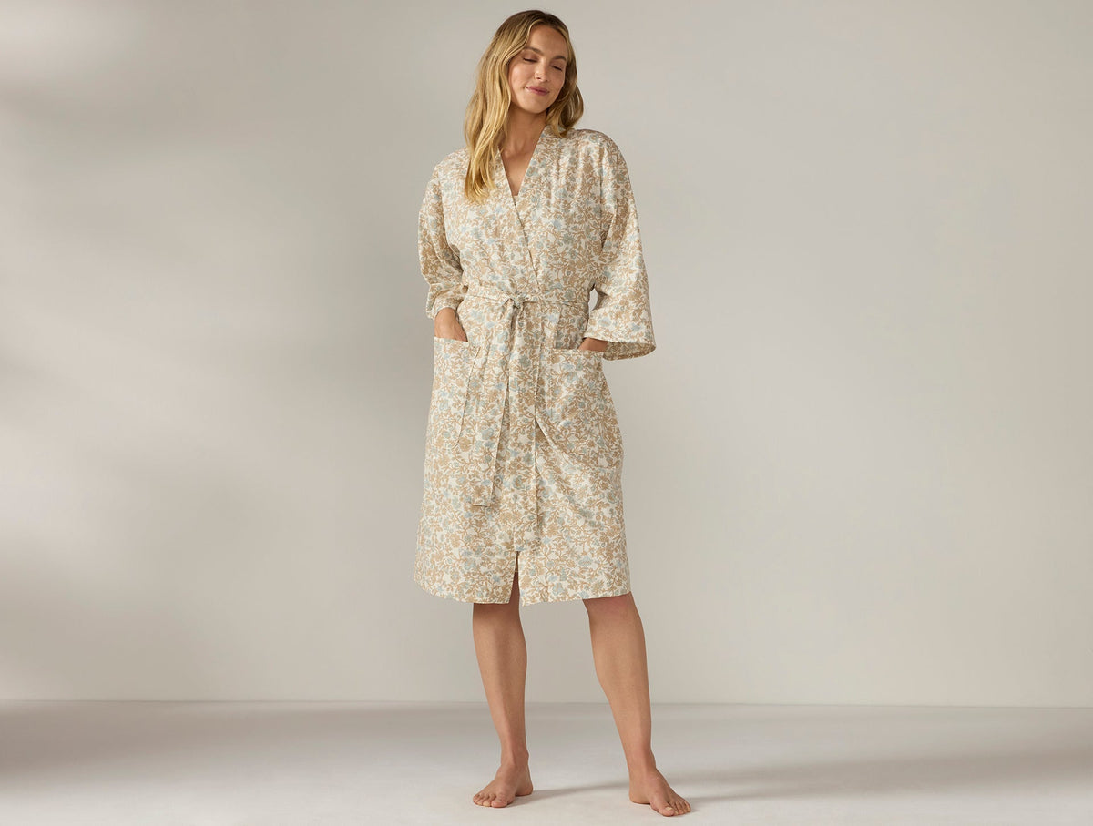 Cotton wrap robe womens hotsell