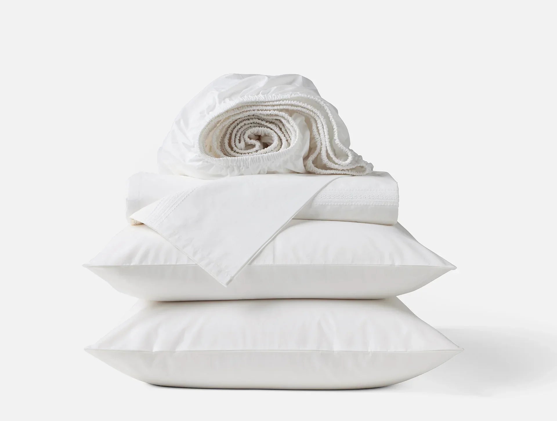 Coyuchi Landscape Embroidered Organic Percale Sheet Set