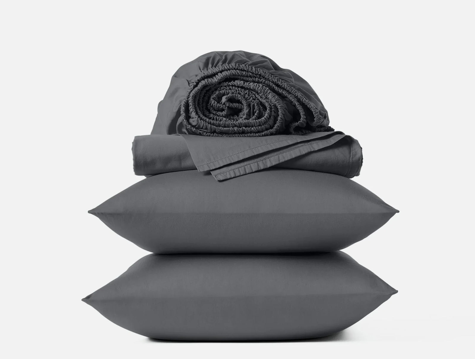 Coyuchi Queen Graphite Classic Organic Sateen Sheet Set