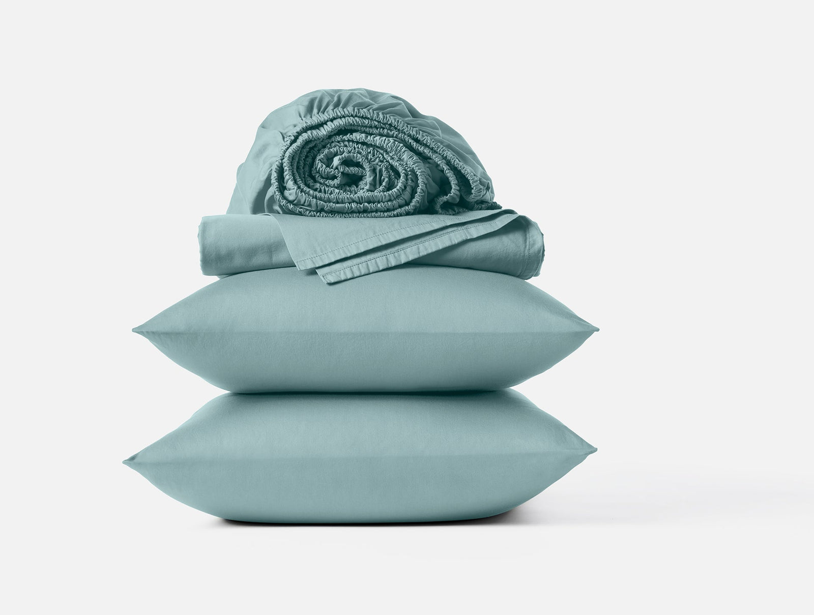 Coyuchi Pacific Blue Cloud Soft Organic Sateen Sheet Set