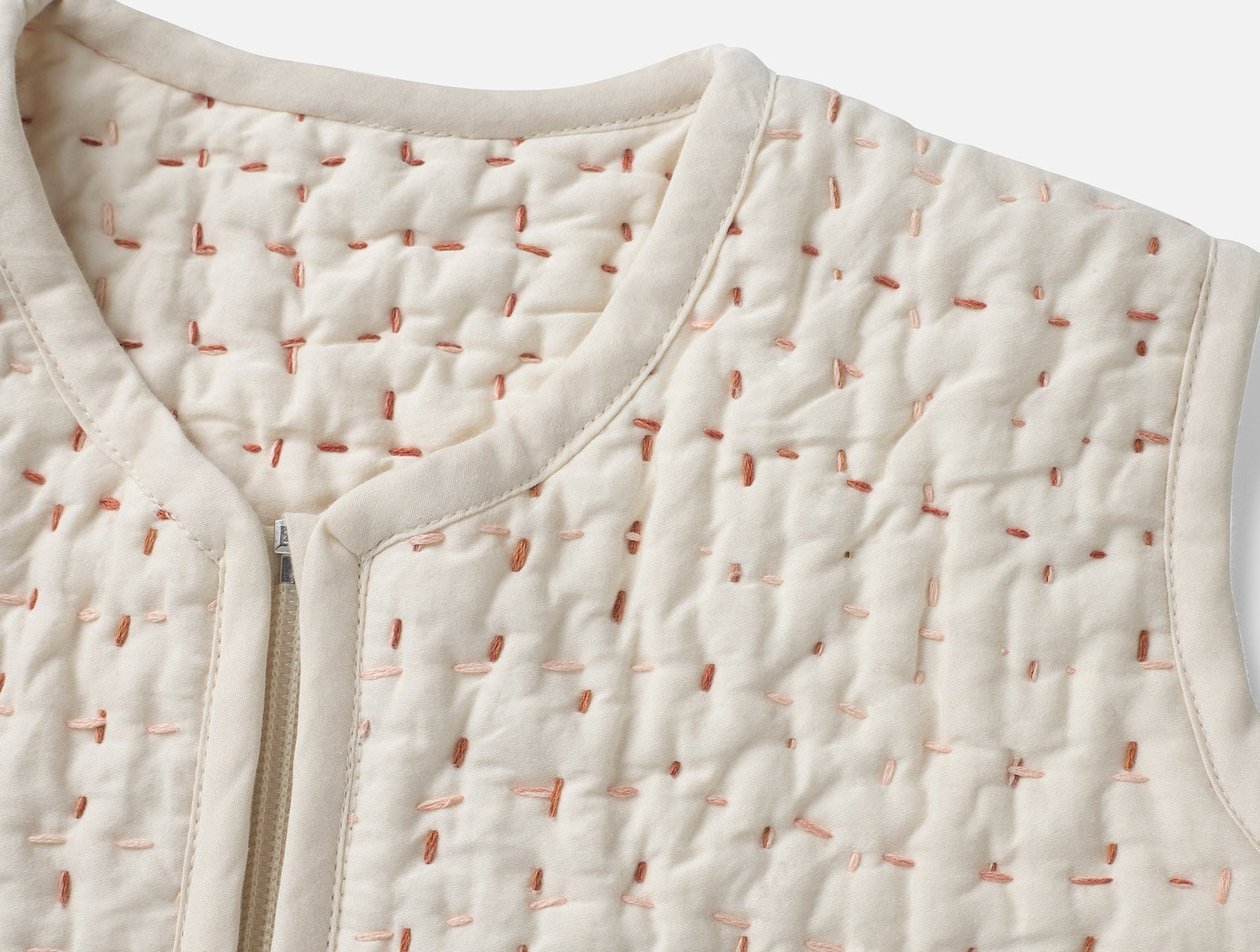 Coyuchi Undyed w Warms Pebbled Handstitched Organic Snuggle Sack