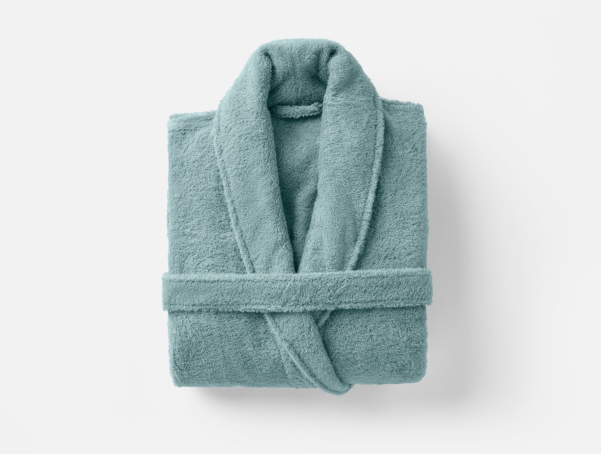 Coyuchi Large XLarge Pacific Blue Unisex Cloud Loom Organic Robe