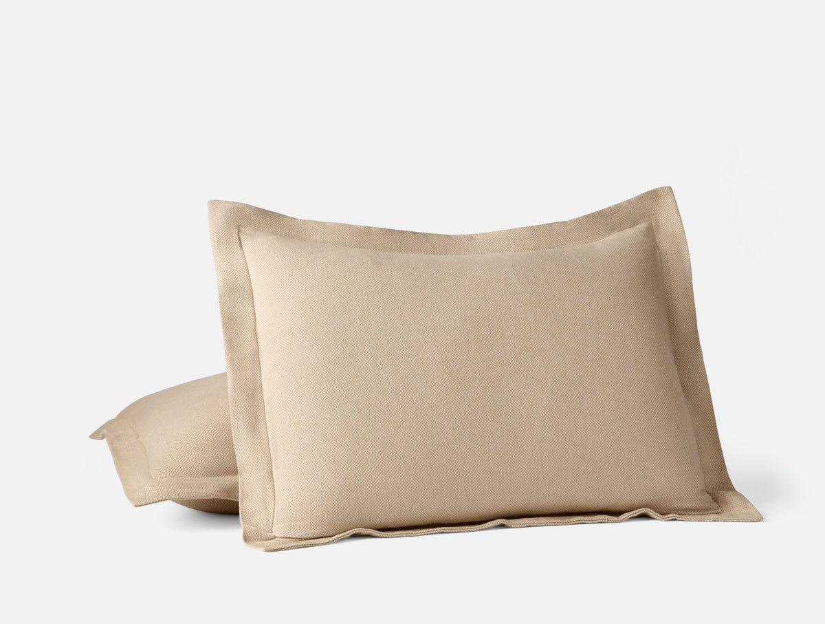 Coyuchi Sham - King Fawn Herringbone Cloud Brushed Organic Flannel Duvet Cover