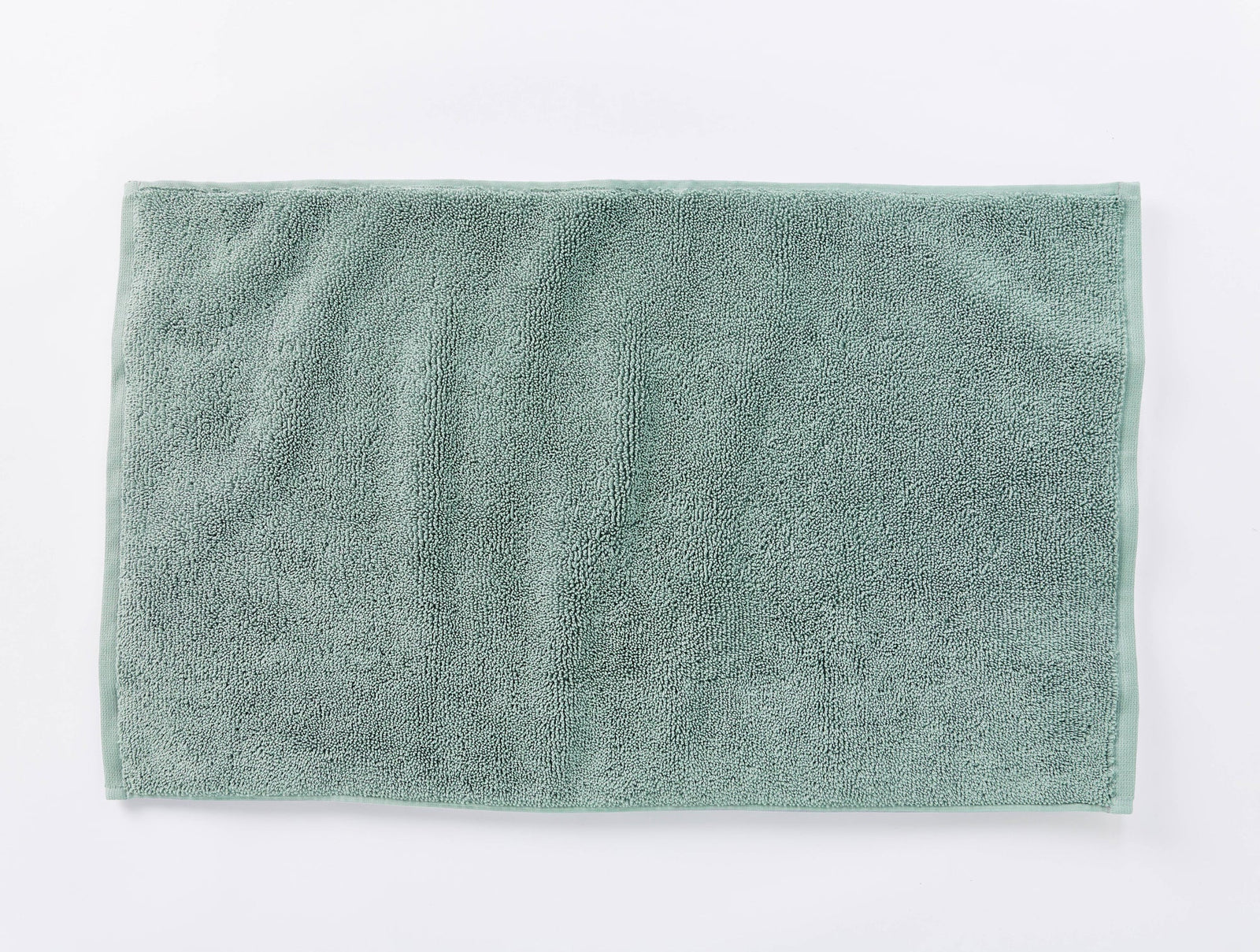 Coyuchi Bath Mat 19" x 32" Seafoam Cloud Loom Organic Towels & Bath Mat