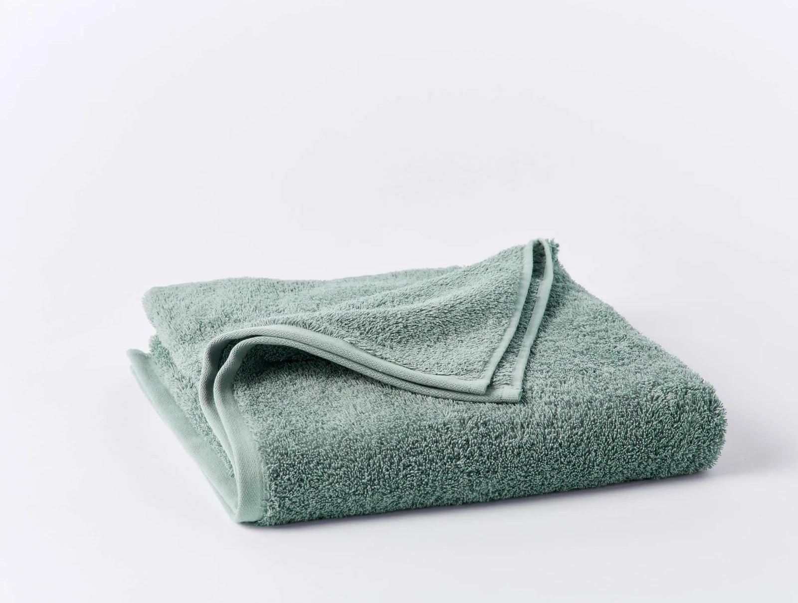 Coyuchi Bath Towel Seafoam Cloud Loom Organic Towels & Bath Mat